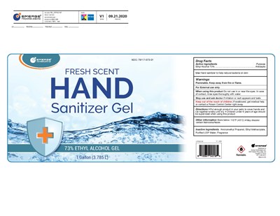 1 gallon - Emerge ETPPSG1GP Gallon Sanitizer Label 073 01